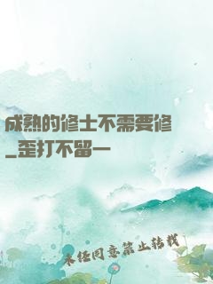 成熟的修士不需要修煉