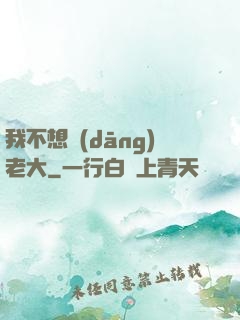 我不想當(dāng)老大