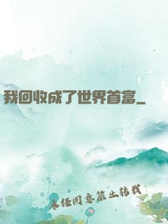 我回收成了世界首富