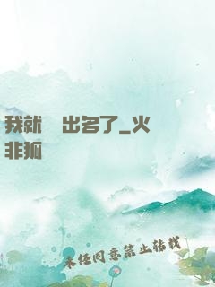 我就這樣出名了