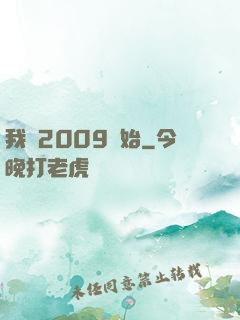 我從2009開始