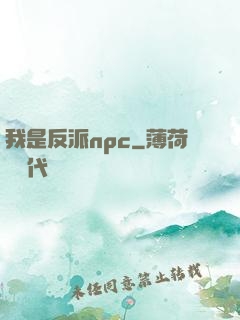 我是反派npc