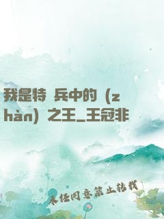 我是特種兵中的戰(zhàn)爭之王