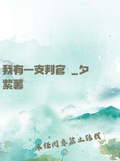 我有一支判官筆