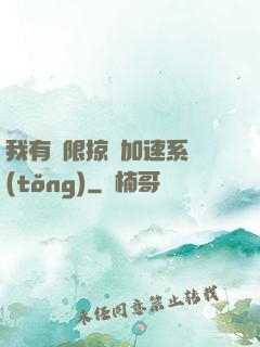 我有無限掠奪加速系統(tǒng)