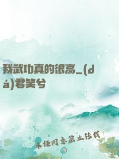 我武功真的很高