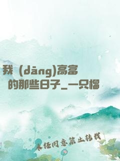 我當(dāng)高富帥的那些日子