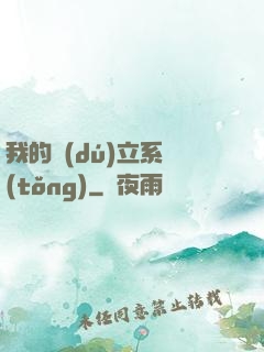 我的獨(dú)立系統(tǒng)