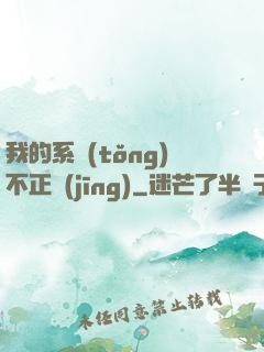 我的系統(tǒng)不正經(jīng)