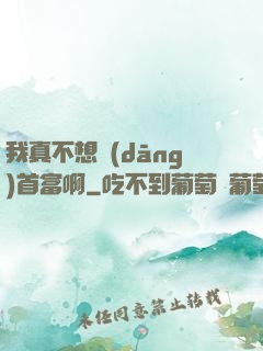 我真不想當(dāng)首富啊