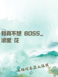 我真不想當BOSS