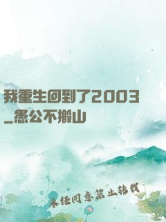 我重生回到了2003