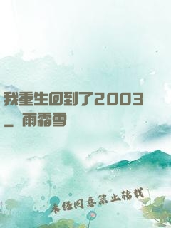 我重生回到了2003