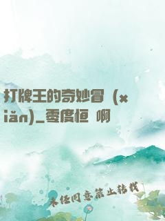 打牌王的奇妙冒險(xiǎn)
