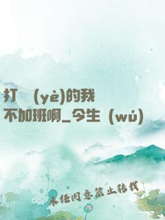 打職業(yè)的我絕不加班啊