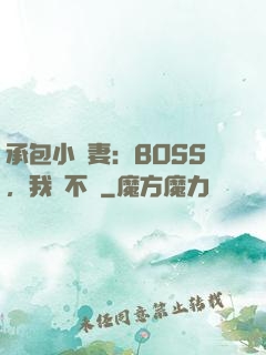 承包小嬌妻：BOSS，我們不約