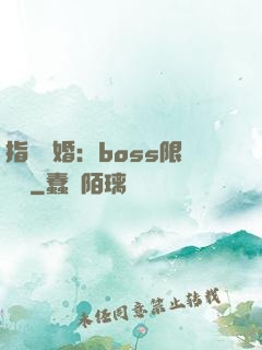 指爾為婚：boss限時愛