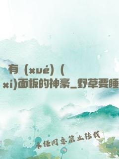 擁有學(xué)習(xí)面板的神豪