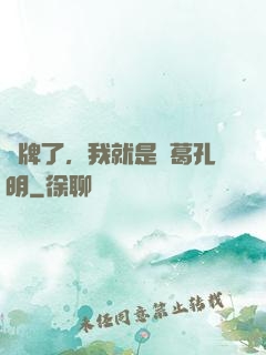 攤牌了，我就是諸葛孔明