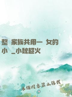整個家族共用一個女的小說