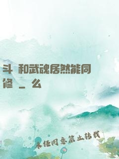 斗氣和武魂居然能同時修煉