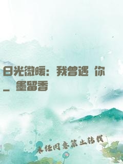 日光微暖：我曾遇見你