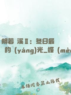 明若曉溪Ⅱ：冬日最燦爛的陽(yáng)光