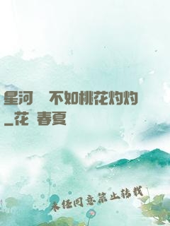 星河爍爍不如桃花灼灼