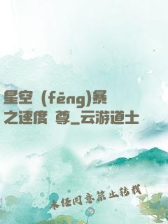 星空風(fēng)暴之速度為尊