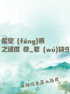 星空風(fēng)暴之速度為尊