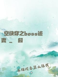 時空快穿之boss追妻記