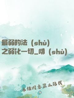 最弱的法術(shù)之弱化一切