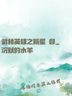 武林英雄之新星奪目