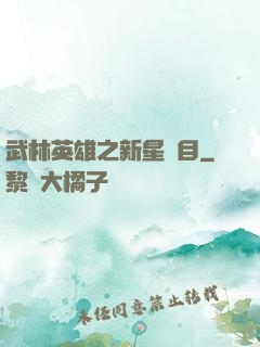 武林英雄之新星奪目