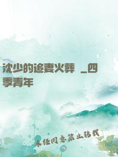 沈少的追妻火葬場