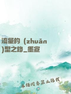 流量的轉(zhuǎn)型之路