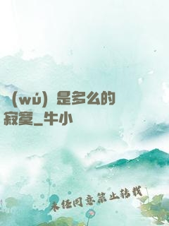 無(wú)敵是多么的寂寞