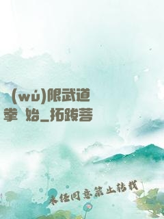 無(wú)限武道從練拳開始
