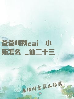 爸爸叫我cai媽媽小新怎么讀