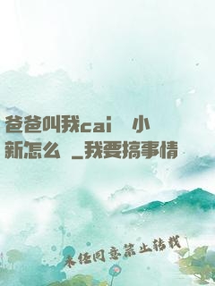 爸爸叫我cai媽媽小新怎么讀