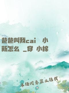 爸爸叫我cai媽媽小新怎么讀