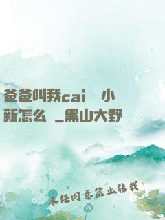 爸爸叫我cai媽媽小新怎么讀