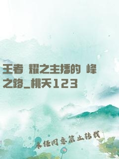 王者榮耀之主播的巔峰之路