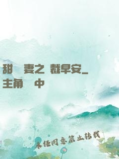 甜寵嬌妻之總裁早安