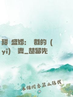 甜寵盛婚：總裁的醫(yī)師嬌妻