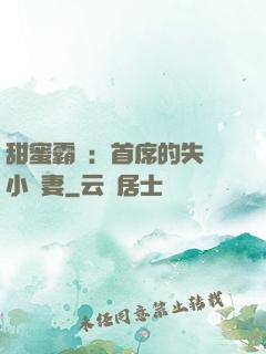 甜蜜霸寵：首席的失憶小嬌妻