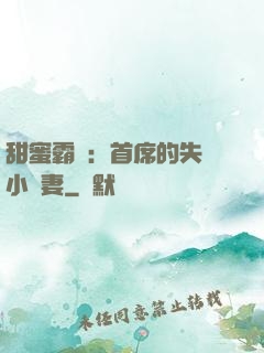 甜蜜霸寵：首席的失憶小嬌妻