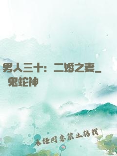 男人三十：二婚之妻