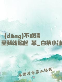 當(dāng)不成儒圣我就掀起變革