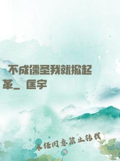 當不成儒圣我就掀起變革